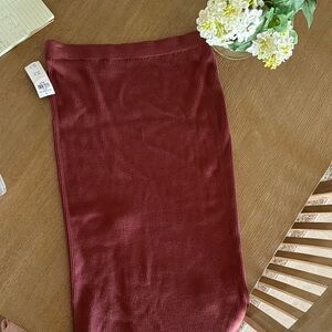 Abercrombie Elegant Burgundy Knit Skirt